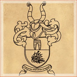 Герб города Снаряжуполь. Рисунок для игры Годвилль