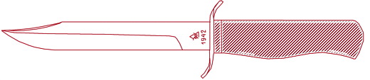 Нож НР-40, клинок со щучкой