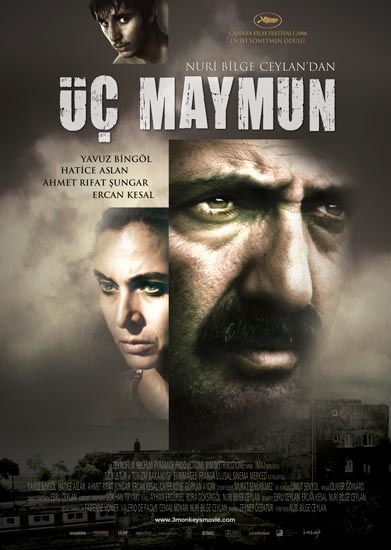 Турецкоязычный постер к фильму Üç Maymun